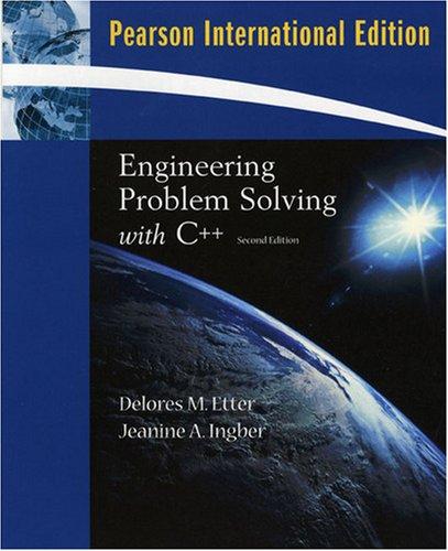 Engineering Problem Solving with C++: International Edition